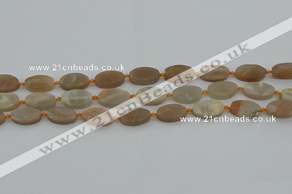 CMS1144 15.5 inches 12*20mm oval moonstone gemstone beads