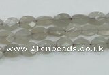 CMS131 15.5 inches 7*8mm faceted oval moonstone gemstone beads