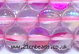 CMS2174 15 inches 6mm, 8mm, 10mm & 12mm round synthetic moonstone beads