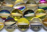 CMS2225 15 inches 6mm, 8mm, 10mm & 12mm round synthetic moonstone beads