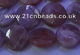 CMS591 15.5 inches 15mm faceted coin moonstone gemstone beads