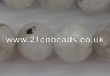 CMS804 15.5 inches 12mm faceted round white moonstone beads