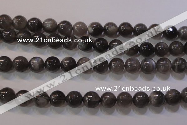 CMS853 15.5 inches 10mm round natural black moonstone beads