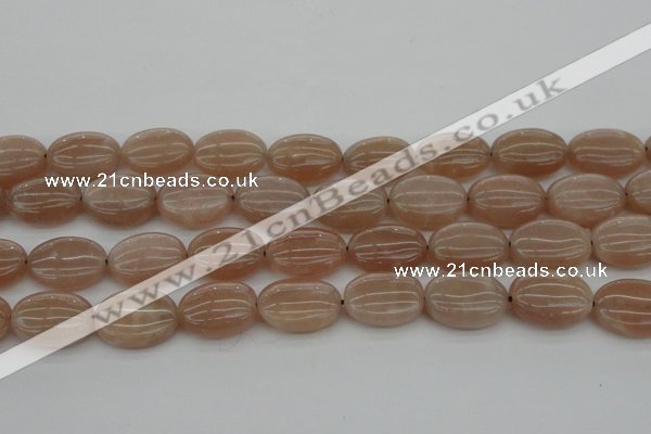 CMS963 15.5 inches 12*16mm oval A grade moonstone beads