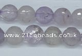 CNA112 15.5 inches 12mm faceted round natural amethyst beads