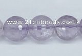 CNA114 15.5 inches 16mm faceted round natural amethyst beads