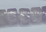 CNA117 15.5 inches 14*18mm faceted column natural amethyst beads