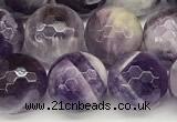 CNA1247 15 inches 10mm faceted round dogtooth amethyst beads