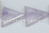 CNA138 15.5 inches 28*28mm triangle natural amethyst beads wholesale
