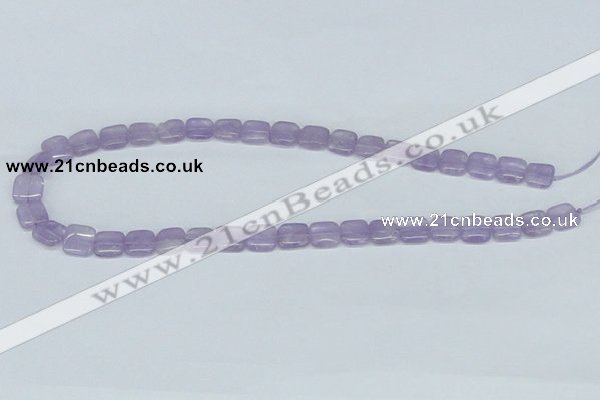 CNA149 15.5 inches 10*10mm square natural amethyst beads wholesale
