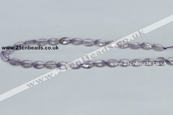 CNA159 15.5 inches 10*14mm faceted oval natural amethyst beads