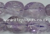 CNA204 15.5 inches 18*25mm nugget natural amethyst beads