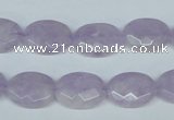 CNA455 15.5 inches 12*16mm faceted oval natural lavender amethyst beads