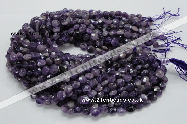 CNA56 15.5 inches 10mm faceted coin grade AB+ natural amethyst beads
