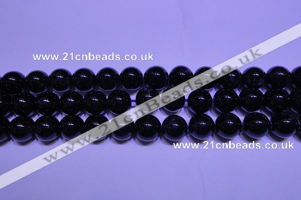 CNA572 15.5 inches 8mm round AAA grade natural dark amethyst beads
