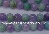 CNA652 15 inches 8mm round lavender amethyst & amazonite beads