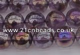 CNA703 15.5 inches 10mm round AB-color amethyst gemstone beads