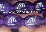 CNA772 15.5 inches 8*11mm rice amethyst gemstone beads