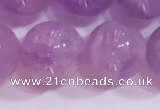 CNA956 15.5 inches 12mm round natural lavender amethyst beads