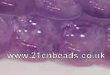 CNA981 15.5 inches 14*14mm drum natural lavender amethyst beads