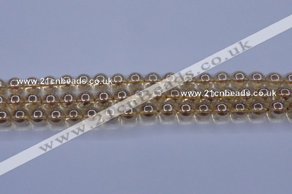CNC503 15.5 inches 10mm round dyed natural white crystal beads