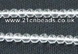 CNC58 15.5 inches 6mm round grade A natural white crystal beads