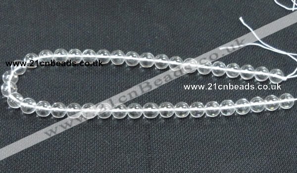 CNC59 15.5 inches 10mm round grade A natural white crystal beads