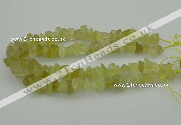 CNG1134 15.5 inches 8*12mm - 13*18mm nuggets lemon quartz beads