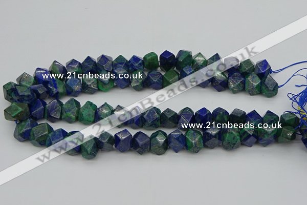 CNG1148 15.5 inches 10*14mm - 13*18mm faceted nuggets chrysocolla beads