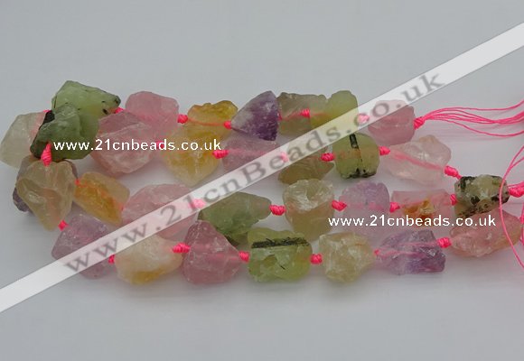 CNG1167 15.5 inches 15*25mm - 25*30mm nuggets mixed quartz beads