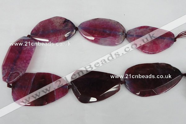 CNG1212 15.5 inches 30*45mm - 40*50mm freeform agate beads