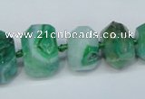 CNG1367 15.5 inches 8*12mm - 22*30mm faceted nuggets agate beads