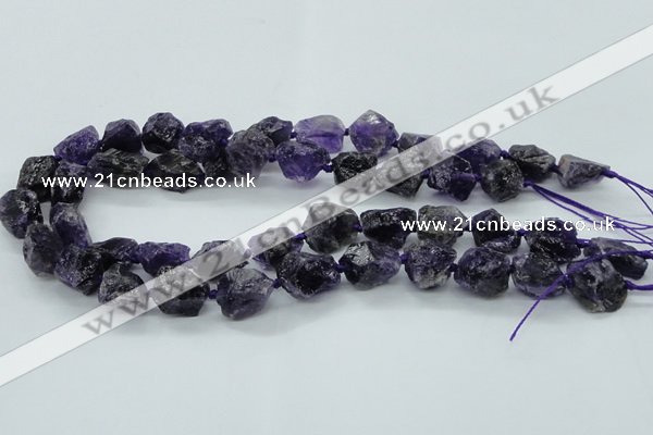 CNG1545 15.5 inches 10*14mm - 12*16mm nuggets amethyst beads