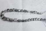 CNG1590 15.5 inches 8*12mm - 12*20mm nuggets plated quartz beads