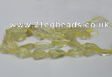 CNG1702 15.5 inches 15*20mm - 18*35mm nuggets lemon quartz beads