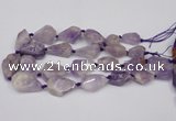 CNG1706 15.5 inches 15*20mm - 18*35mm nuggets lavender amethyst beads