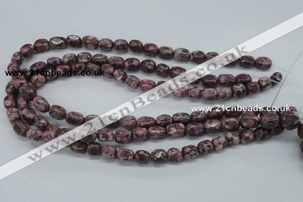 CNG203 15.5 inches 8*10mm nuggets crazy lace agate gemstone beads