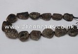 CNG2130 15.5 inches 18*25mm - 25*30mm nuggets druzy agate beads
