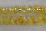 CNG2201 15.5 inches 8*10mm - 10*12mm nuggets plated druzy quartz beads