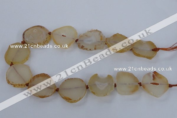 CNG2529 15.5 inches 20*25mm - 25*35mm freeform agate beads