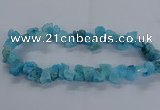 CNG2584 15.5 inches 13*18mm - 15*25mm nuggets druzy agate beads