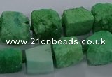 CNG2622 15.5 inches 10*12mm - 14*16mm nuggets druzy agate beads