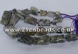 CNG2632 15.5 inches 18*25mm - 20*40mm freeform druzy amethyst beads