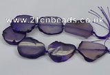 CNG2663 15.5 inches 30*40mm - 40*55mm freeform agate beads