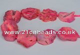 CNG2675 15.5 inches 30*40mm - 40*50mm freeform druzy agate beads