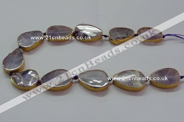 CNG2723 15.5 inches 18*28mm - 20*30mm freeform amethyst beads