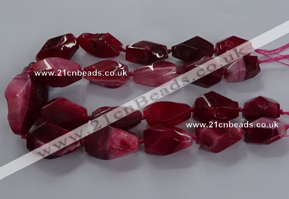 CNG2734 15.5 inches 15*30mm - 20*40mm nuggets agate beads