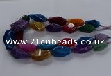 CNG2737 15.5 inches 15*30mm - 20*40mm nuggets agate beads