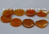 CNG2784 15.5 inches 35*40mm - 45*50mm freeform agate beads