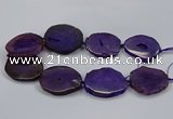 CNG2785 15.5 inches 35*40mm - 45*50mm freeform agate beads